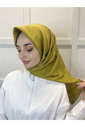 روسری سبز 90 x 90 PİRAMİT - کد 822571823
