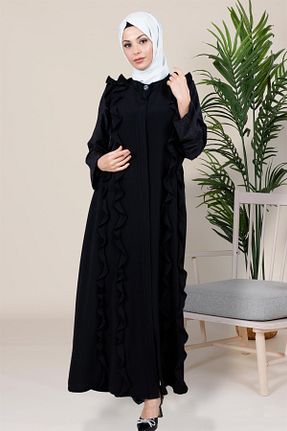 کلاه و ابایا مشکی زنانه بافتنی Beyza - کد 743203704