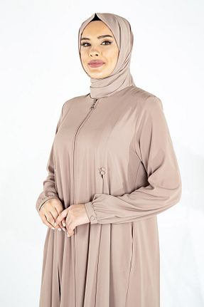 کلاه و ابایا بژ زنانه پنبه ای Beyza - کد 730178271