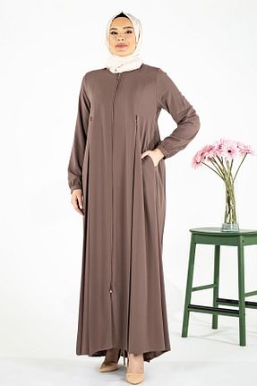 کلاه و ابایا قهوه ای زنانه پنبه ای Beyza - کد 730164082
