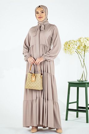 کلاه و ابایا بژ زنانه پنبه ای Beyza - کد 730168039
