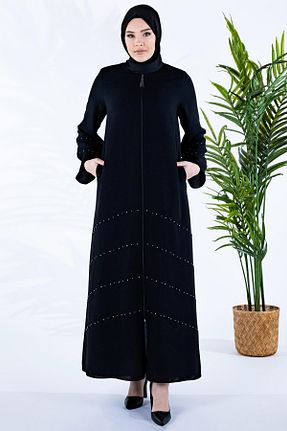 کلاه و ابایا مشکی زنانه بافتنی Beyza - کد 730164534