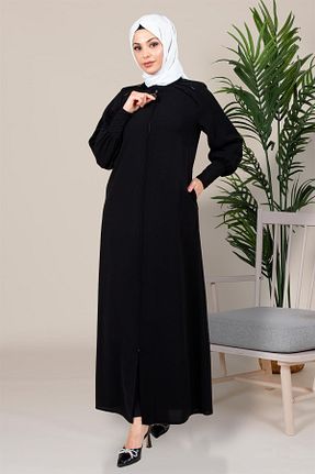 کلاه و ابایا مشکی زنانه بافتنی Beyza - کد 750851567