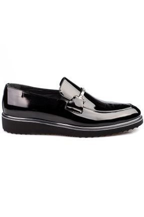 کفش کلاسیک مشکی مردانه پاشنه کوتاه ( 4 - 1 cm ) پاشنه ساده کد 822603833