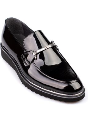 کفش کلاسیک مشکی مردانه پاشنه کوتاه ( 4 - 1 cm ) پاشنه ساده کد 822603833