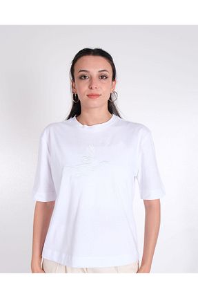 تیشرت سفید زنانه Relaxed GESVAGES - کد 815322495