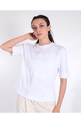 تیشرت سفید زنانه Relaxed GESVAGES - کد 815322495