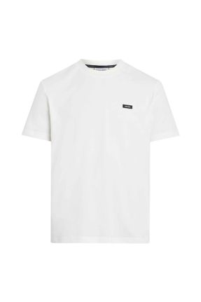 تی شرت سفید مردانه رگولار یقه گرد کد 822669159