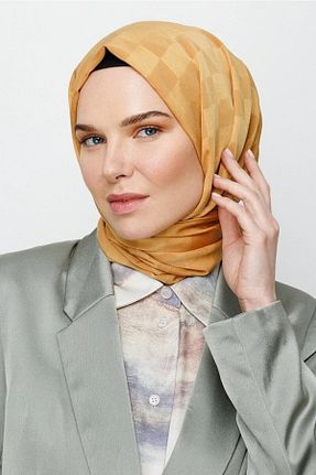 شال زرد زنانه پلی استر LOSYANA - کد 822465712