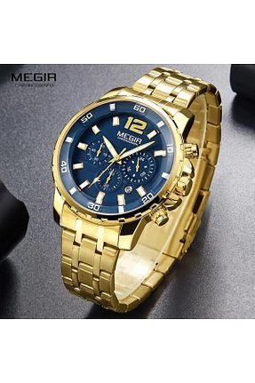 ساعت مچی طلائی مردانه 41-45 میلی متر Skmei - کد 822504466