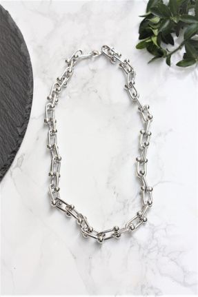 گردنبند جواهر زنانه فلزی کد 822541101