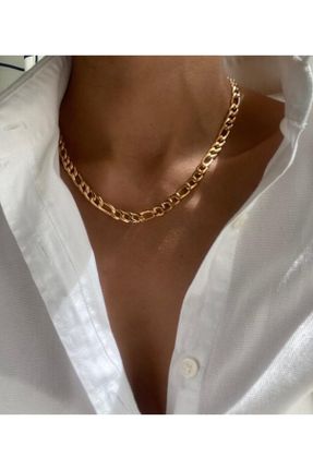 گردنبند جواهر طلائی زنانه فلزی کد 822534916