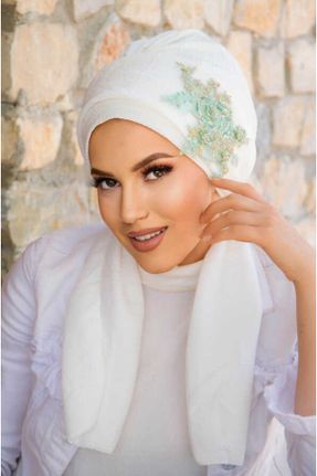 کلاه شنای اسلامی سفید زنانه کد 680419356
