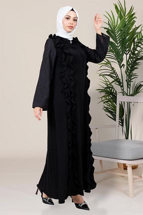 کلاه و ابایا مشکی زنانه بافتنی Beyza - کد 743203704