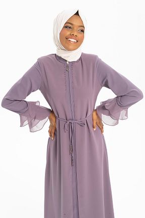 کلاه و ابایا بنفش زنانه بافتنی Beyza - کد 368767864