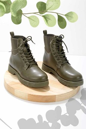بوت / نیم بوت خاکی زنانه جیر Bambi - کد 178389404