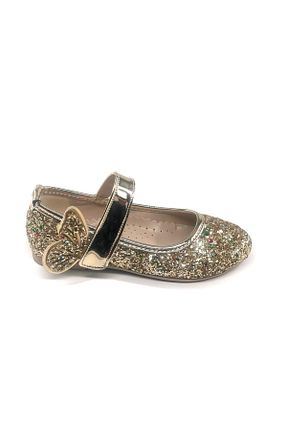بابت طلائی بچه گانه چرم مصنوعی Pabuçland - کد 822491433