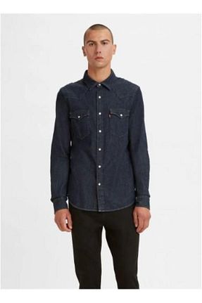 پیراهن آبی مردانه رگولار Levi