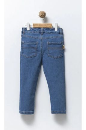 شلوار جین آبی بچه گانه پاچه لوله ای جین ساده استاندارد کد 822520565