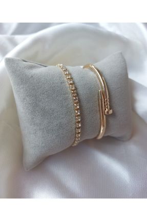 گردنبند جواهر طلائی زنانه فلزی کد 822543630