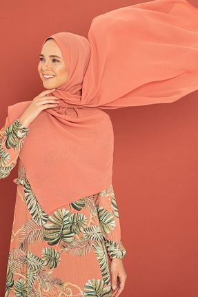 روسری صورتی ساده Beyza - کد 195493044