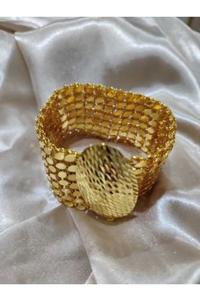 دستبند جواهر طلائی زنانه فولاد ( استیل ) کد 822637612