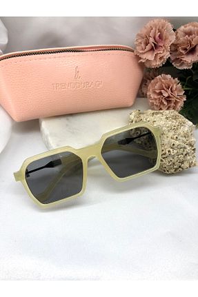 عینک آفتابی بژ زنانه UV400 Di Caprio - کد 806141360