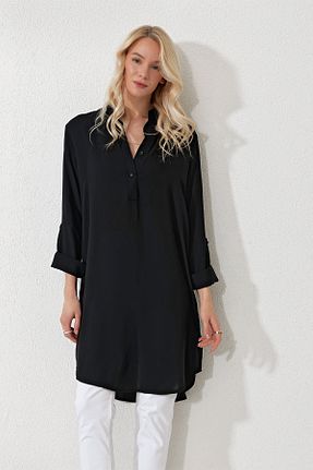 بلوز مشکی زنانه ساده Trend Alaçatı Stili - کد 813651140