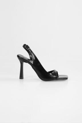 کفش پاشنه بلند کلاسیک مشکی زنانه چرم مصنوعی پاشنه نازک پاشنه متوسط ( 5 - 9 cm ) کد 807858007