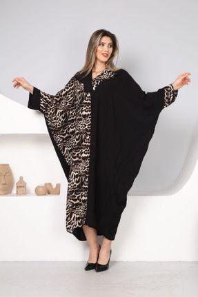 لباس مشکی زنانه ویسکون سایز بزرگ بافتنی کد 822705160