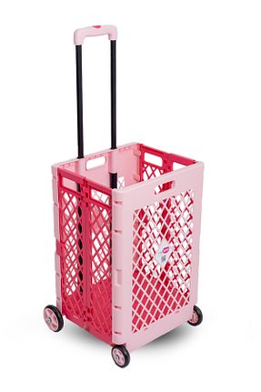 کیف و سبد چرخدار خرید صورتی Rafiste - کد 822765760