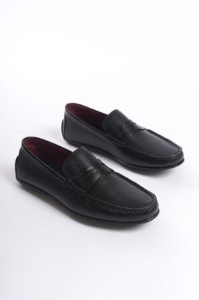 کفش لوفر مشکی مردانه پاشنه کوتاه ( 4 - 1 cm ) کد 822764522