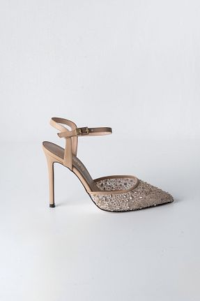 کفش مجلسی بژ زنانه چرم خالص Milaura - کد 822791418