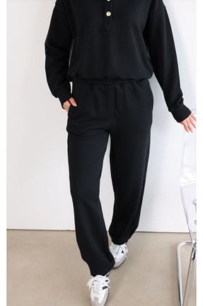 ست گرمکن مشکی زنانه %100 پنبه MİNEL ALA MODA - کد 822809505