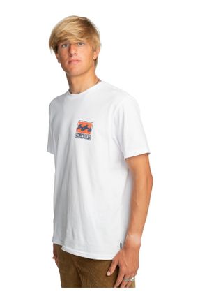 تی شرت سفید مردانه رگولار یقه گرد کد 822887693
