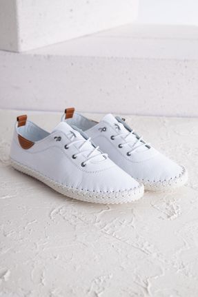کفش کژوال سفید زنانه پاشنه کوتاه ( 4 - 1 cm ) پاشنه ساده کد 823016355
