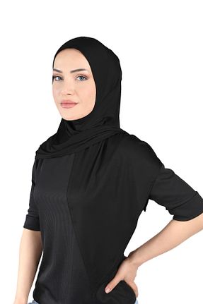 روسری مشکی 100 x 100 Ecardin - کد 823080244