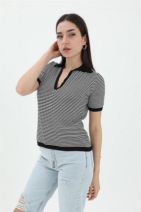 پلیور مشکی زنانه رگولار REYCOCO - کد 823122056