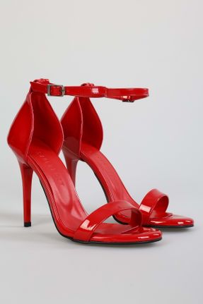 کفش پاشنه بلند کلاسیک قرمز زنانه پاشنه متوسط ( 5 - 9 cm ) پاشنه نازک چرم لاکی کد 822371146