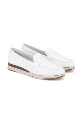 کفش کژوال سفید زنانه پاشنه کوتاه ( 4 - 1 cm ) پاشنه ساده کد 817952520