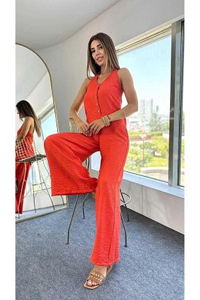 سرهمی صورتی زنانه بدون آستین BUKETLİ - کد 822713989