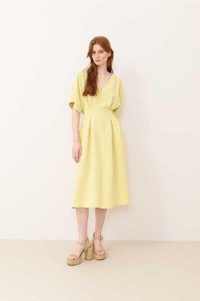 لباس زرد زنانه بافتنی راحت کد 817868843