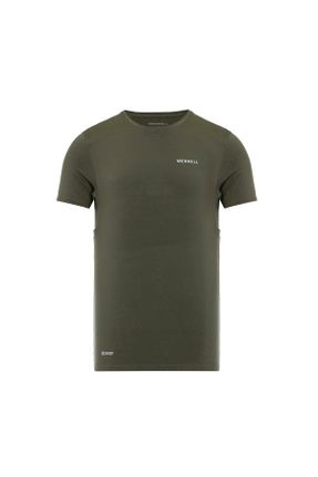 تی شرت خاکی مردانه رگولار قابلیت خشک شدن سریع کد 773787191