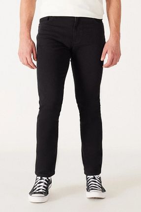 شلوار مشکی مردانه پاچه ساده Wrangler - کد 822876299