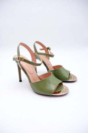 کفش پاشنه بلند کلاسیک سبز زنانه پاشنه نازک پاشنه کوتاه ( 4 - 1 cm ) کد 823076132