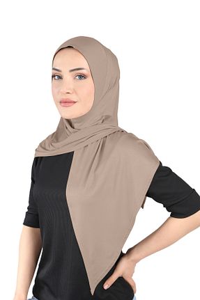 روسری قهوه ای 100 x 100 Ecardin - کد 823080474