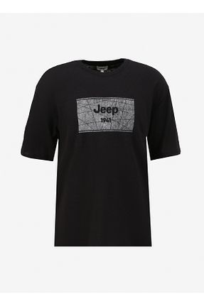 تیشرت مشکی مردانه Loose Jeep - کد 823159739