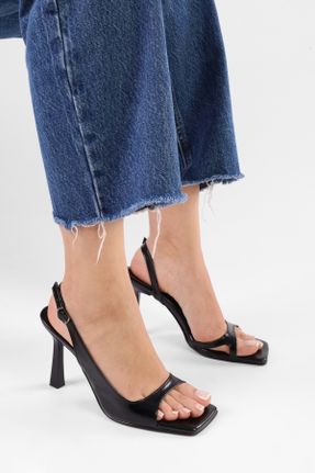 کفش پاشنه بلند کلاسیک مشکی زنانه چرم مصنوعی پاشنه نازک پاشنه متوسط ( 5 - 9 cm ) کد 807858007