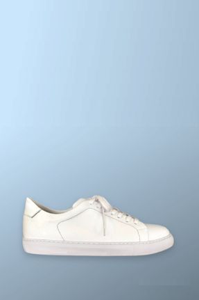 کفش اسنیکر سفید مردانه بند دار چرم طبیعی EVA کد 822691320