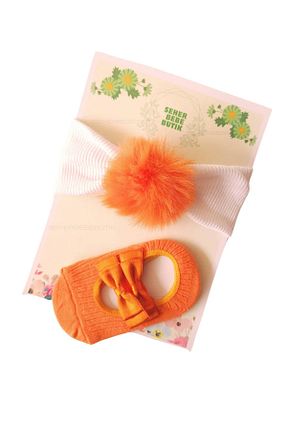 باندانا نارنجی پنبه ای SeherBebeButik - کد 822721156